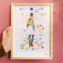 Leo Birthday Star Sign Print July To August, thumbnail 1 of 8
