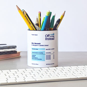 Personalised Teacher Report Pen Pot, 4 of 7