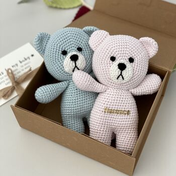Handmade Baby First Teddy Bear, 2 of 6