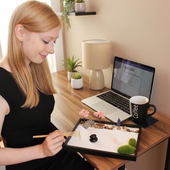 Customisable Zen Garden Kit. Japanese Sand Garden. Mindfulness Gifts, 11 of 12