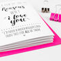 Love Card Fold Out Banner For Her, thumbnail 3 of 5