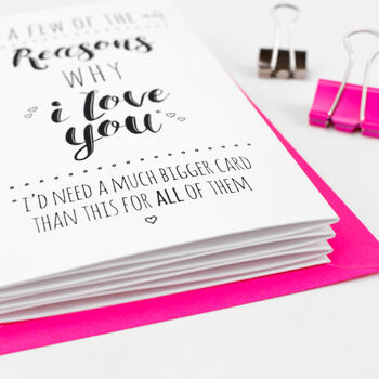 Love Card Fold Out Banner For Her, 3 of 5