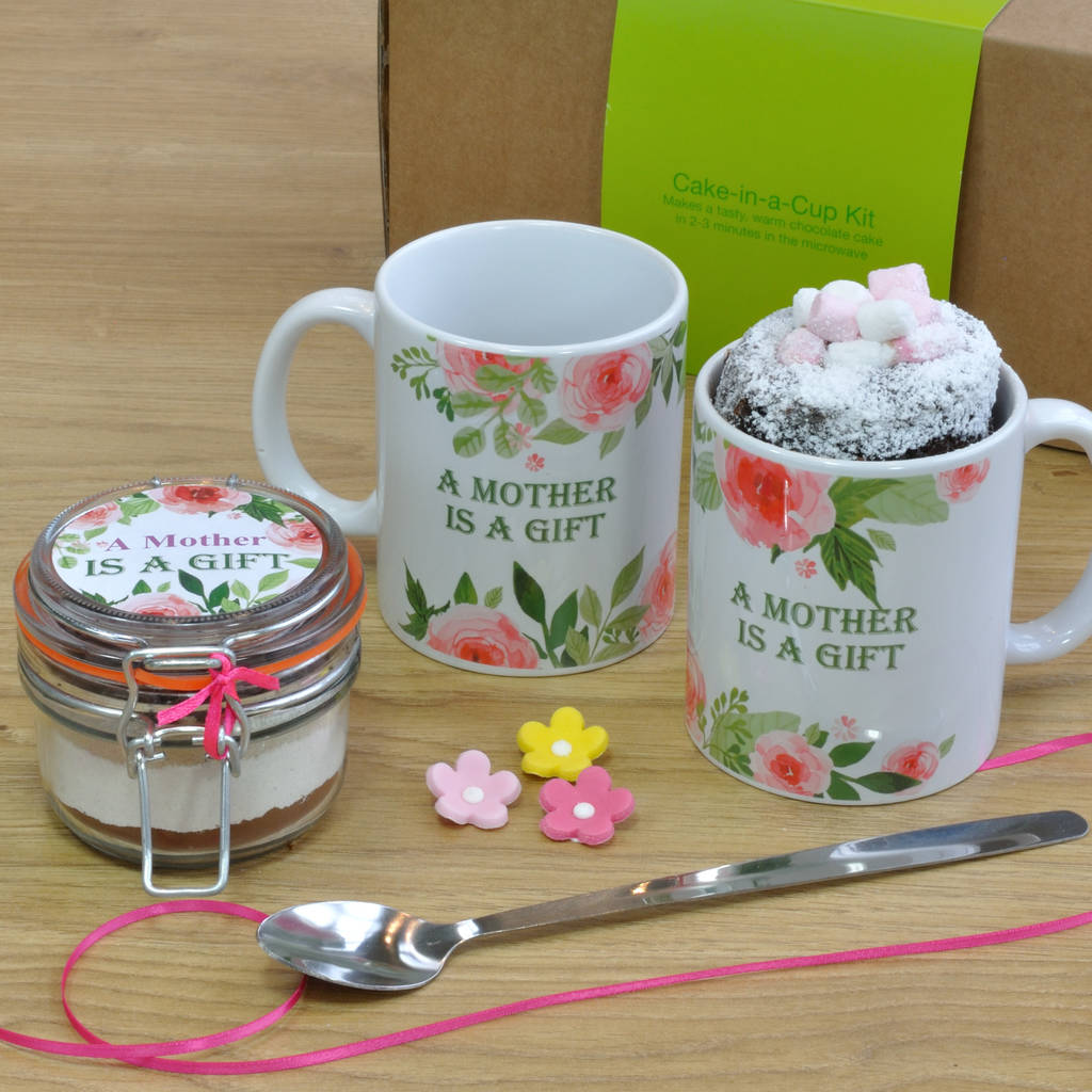 mothers day chocolate mug cake gift set by lily grace baking gifts
