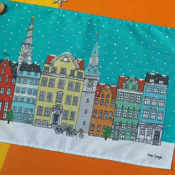 Copenhagen Christmas Tea Towel, 2 of 2