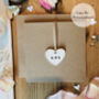 Initials Valentine's Day Keepsake Card For Him Or For Her, thumbnail 1 of 3