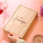 Personalised Mrs Wooden Jewellery Box With Mirror, thumbnail 1 of 6