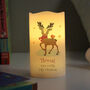Personalised Christmas Reindeer Nightlight LED Candle, thumbnail 2 of 4