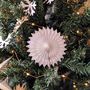 Paper Star Snowflake Christmas Decorations White Gold, thumbnail 8 of 10
