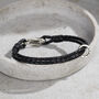 Men's Personalised Double Leather Message Bracelet, thumbnail 1 of 8