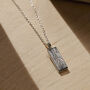 Personalised Men’s Silver 'Touch Wood' Tag Necklace, thumbnail 3 of 7