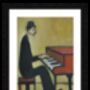 Piano Man Lowry Style Framed Art, thumbnail 2 of 2