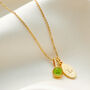 Birthstone Necklace With Initial And Real Diamonds, thumbnail 9 of 12