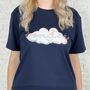 Wonder Cloud Navy T Shirt, thumbnail 1 of 3