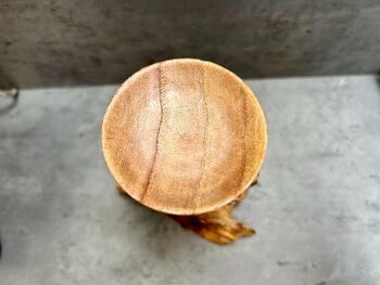 Purple Mushroom Candle Holder Teak Root Toadstool Gift, 6 of 9