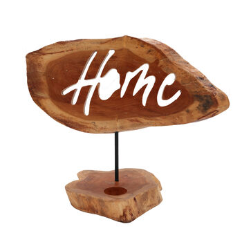 Wooden Tealight Holder Home Decor Gift For New Homes, 3 of 3