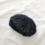 Fair Trade Cable Handknit Wool Jersey Lined Beret Hat, thumbnail 11 of 12