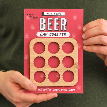 Beer Cap Collector Coaster Birthday Gift For Dad, 8 of 8