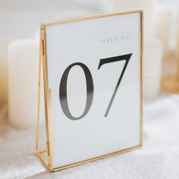 Gold Table Numbers, 2 of 3