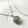 Sterling Silver Vintage Round Locket, thumbnail 5 of 8