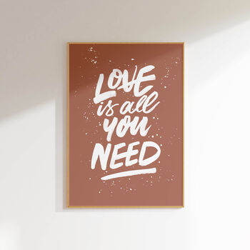 Love Is All You Need The Beatles, Song Lyrics Print, 4 of 10