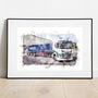 Lorry Personalised Portrait Print, thumbnail 1 of 12
