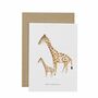 New Arrival Giraffe New Baby Greetings Card, thumbnail 1 of 2