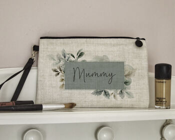 Personalised Floral Linen Bag, 3 of 6