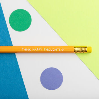 Think Happy Thoughts Yellow Pencil, 2 of 6