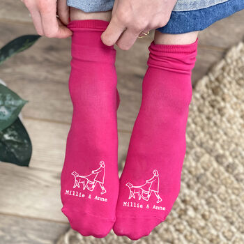 Dog And Owner Personalised Walking Socks, 4 of 9