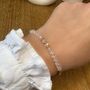 April Birthstone Clear Quartz Bracelet, thumbnail 2 of 7