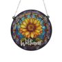 Sunflower Personalised Stained Glass Effect Suncatcher, thumbnail 7 of 7