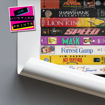 32nd Birthday Gift Films From 1994 Personalised Print, 6 of 8