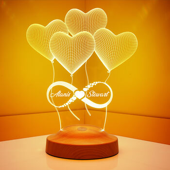 Personalised Desk Lamp, Anniversary Gift, 4 of 9