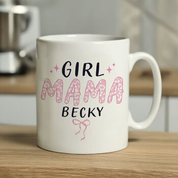 New Mum Gifts Girl Mama Personalised Mug, 4 of 6