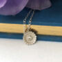 Sterling Silver Mini Sunflower Necklace, thumbnail 6 of 12