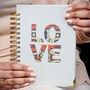 Love African Print Hardcover Notebook Journal, thumbnail 1 of 4