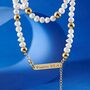 Engraveable Freshwater Pearl Necklace, thumbnail 2 of 9