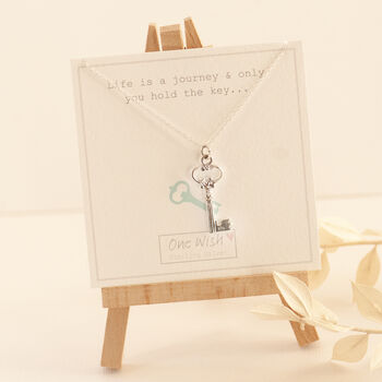 Key Necklace Sterling Silver, 3 of 9