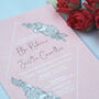 Flora Geo Wedding And Event Invitation Cards, thumbnail 3 of 9