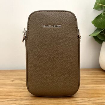 Cross Body Phone Bag In Taupe, 2 of 2