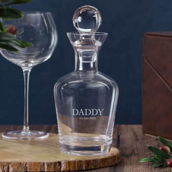 Personalised Daddy Gin Decanter Gift, 2 of 9