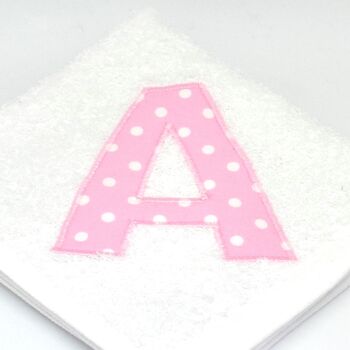 Personalised Bath Towels With Appliqued Letters, 5 of 9