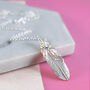 Sterling Silver Feather Necklace, thumbnail 1 of 6