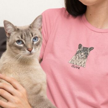 Personalised Half Pet Portrait T Shirt, 4 of 10