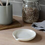 Off White Ceramic Spoon Rest, thumbnail 3 of 3