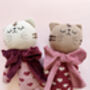 Handmade Heart Print 'Love Cats' For Baby, thumbnail 6 of 7