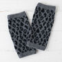 Leopard Knitted Wrist Warmers, thumbnail 7 of 10