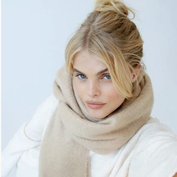 Oversized Recycled Scarf Shawl, 2 of 3
