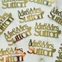 Personalised Mr And Mrs Wedding Table Decoration Confetti, thumbnail 1 of 10