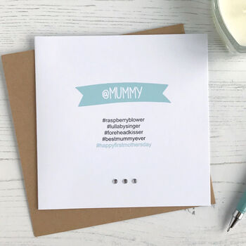 Personalised Hashtag Card For Mum, 3 of 6
